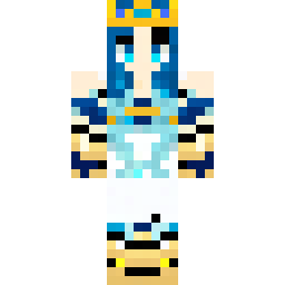 Personnage royal à couronne bleue et dorée — コミュニティの公開スキン