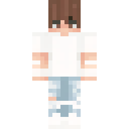 Casual Outfit with Brown Curtain Hair — コミュニティの公開スキン