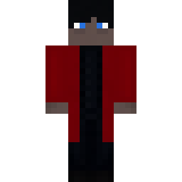 Black Character in Open Red Coat — Skin pública de la comunidad