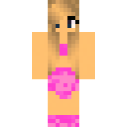 Girl in Pink Dress with Hair Buns — Skin pública de la comunidad