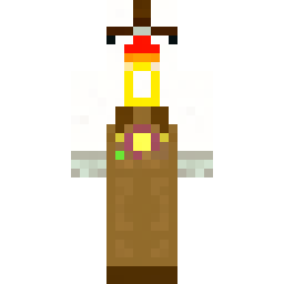 Pollo ingeniero amarillo con overol café — Skin pública de la comunidad