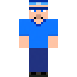 Blue Gamer Skin with Hat — Skin pública de la comunidad