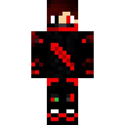 Mostly Black Cyborg with Red Accents — Skin pública de la comunidad