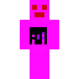 Pink-Purple Character with Red Eyes and Big M — Skin pública de la comunidad