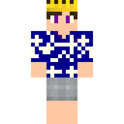 Kid in Waffle Pajamas with Crown — Skin pública de la comunidad