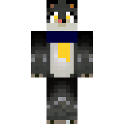 Anthropomorphic Black Wolf with Dark Navy Scarf — Skin pública de la comunidad