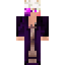 Mystical White-Haired Mage with Glowing Purple Runes — Skin pública de la comunidad