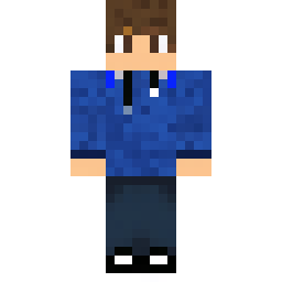 Blue Hoodie with "hi" Text — Skin pública de la comunidad