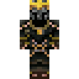 Dark Fantasy Warlord in Black and Gold Armor — Skin pública de la comunidad
