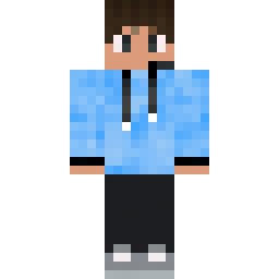 Blue Hoodie with 3D Headphones Skin — Skin pública de la comunidad