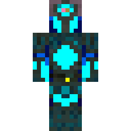 Cyan Sculk Knight — Skin pública de la comunidad