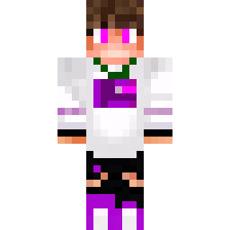 White Hoodie with Purple Cat Logo Skin — Skin pública de la comunidad