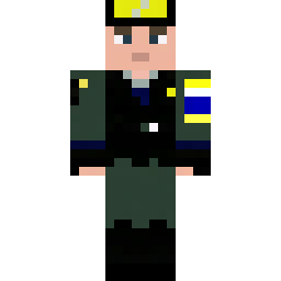 Black Ukrainian Security Uniform with UPA Armband — Skin pública de la comunidad