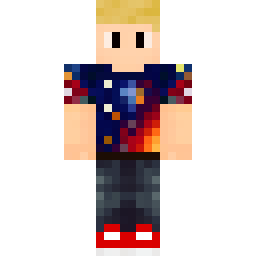 Blond Boy with Red Galaxy Shorts — Skin pública de la comunidad