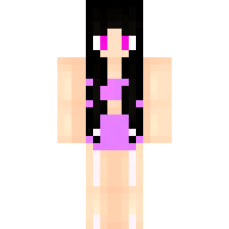 Black-Haired Cat Girl in Swimwear — Skin pública de la comunidad