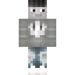 Skeleton in Corteiz Hoodie, Grey Jeans and Sneakers — Skin pública de la comunidad
