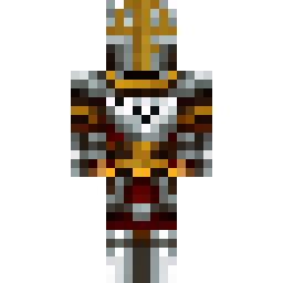 Silver Knight with Red Cape — Skin pública de la comunidad