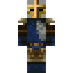 Dark Navy Knight with Winged Horned Helm — Skin pública de la comunidad