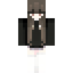 Cute Girl in Black and White with Blindfold — Skin pública de la comunidad
