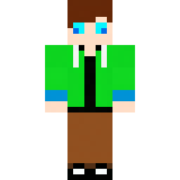 Green Hoodie Character with Detailed Shading — Skin pública de la comunidad