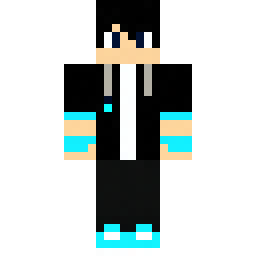 Blindfolded Black Hoodie Skin with Glowing K Logo — Skin pública de la comunidad