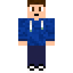 Boy in Blue Hoodie with Headphones — Skin pública de la comunidad