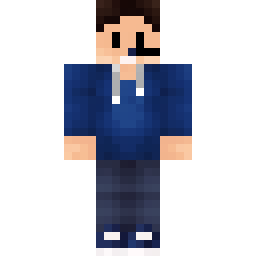 Blue Hoodie Boy with Headphones — Skin pública de la comunidad