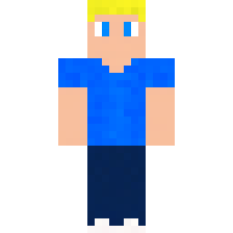 Blonde Boy in Aqua Shirt — Skin pública de la comunidad