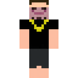 Black Flowtives Skin with Scar and Gold Chain — Skin pública de la comunidad