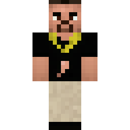 Black Flowtives-Inspired Skin with Scar and Golden Chain — Skin pública de la comunidad
