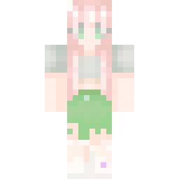 Pastel Pink Hair Casual Anime Skin — Skin pública de la comunidad
