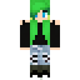 Green-Haired Elf in Black Hoodie — Skin pública de la comunidad
