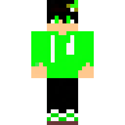 Black Hoodie Skin with Green Crown — Skin pública de la comunidad
