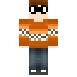 Boy in Orange Sweater with Cool Glasses — Skin pública de la comunidad