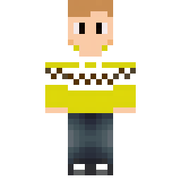 Grey-Haired Boy in Plain Dark Yellow Sweater — Skin pública de la comunidad