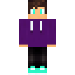 Dark Purple Hoodie Skin with Mismatched Eyes — Skin pública de la comunidad