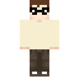 Slim Casual Young Man with Round Glasses — Skin pública de la comunidad