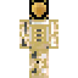 Black Armor with Gold Half-Faceplate — 커뮤니티 공개 스킨