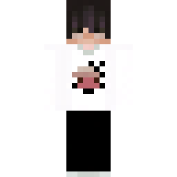 Dark-Haired Character with Axolotl Bucket Shirt — Skin pública de la comunidad