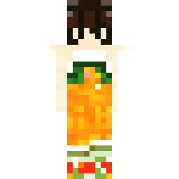 Garota cottagecore kawaii com vestido amarelo — Skin pública de la comunidad