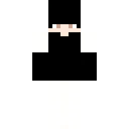 Simple Black and White Minecraft Skin — Публичный скин сообщества