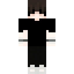 Simple Black and White Minecraft Skin — Публичный скин сообщества