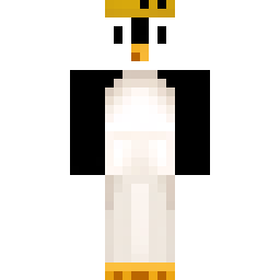 Pingouin noir et blanc avec couronne — 公开社区作品
