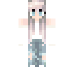 White and Silver Soft Grunge Character — 公开社区作品