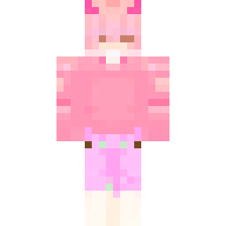 Nezoshoki-Inspired Pink Hair Skin — Public community skin