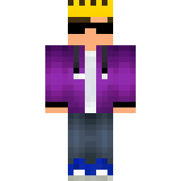 MRcoolboiz Skin with Crown and Purple Hoodie — Public community skin