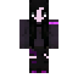 Dark Cyberpunk Hoodie Skin with Neon Purple Accents — 公开社区作品