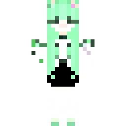 Mint Green Halloween Femboy Skin — 公开社区作品
