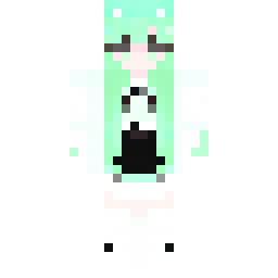 Mint Green Halloween Femboy Skin — 公开社区作品