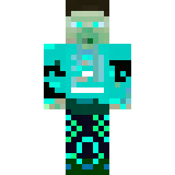 Blue-to-Green Aura TC3 Skin — 公开社区作品